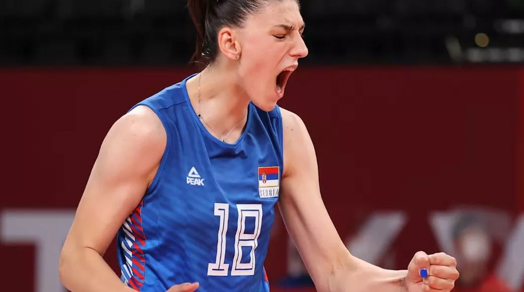 Tijana Boskovic #18 of Team Serbia