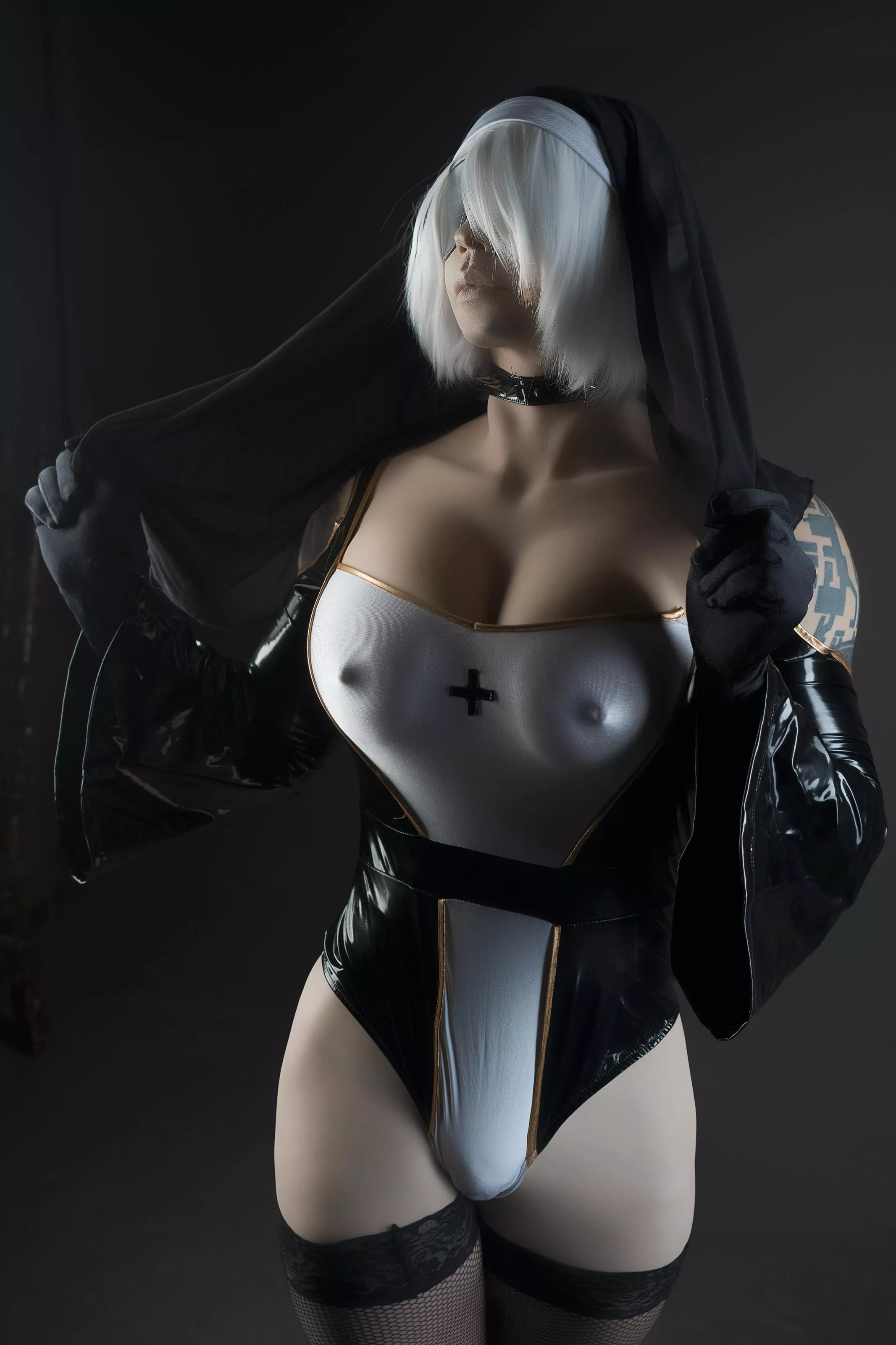 2b nun cosplay by Frame 