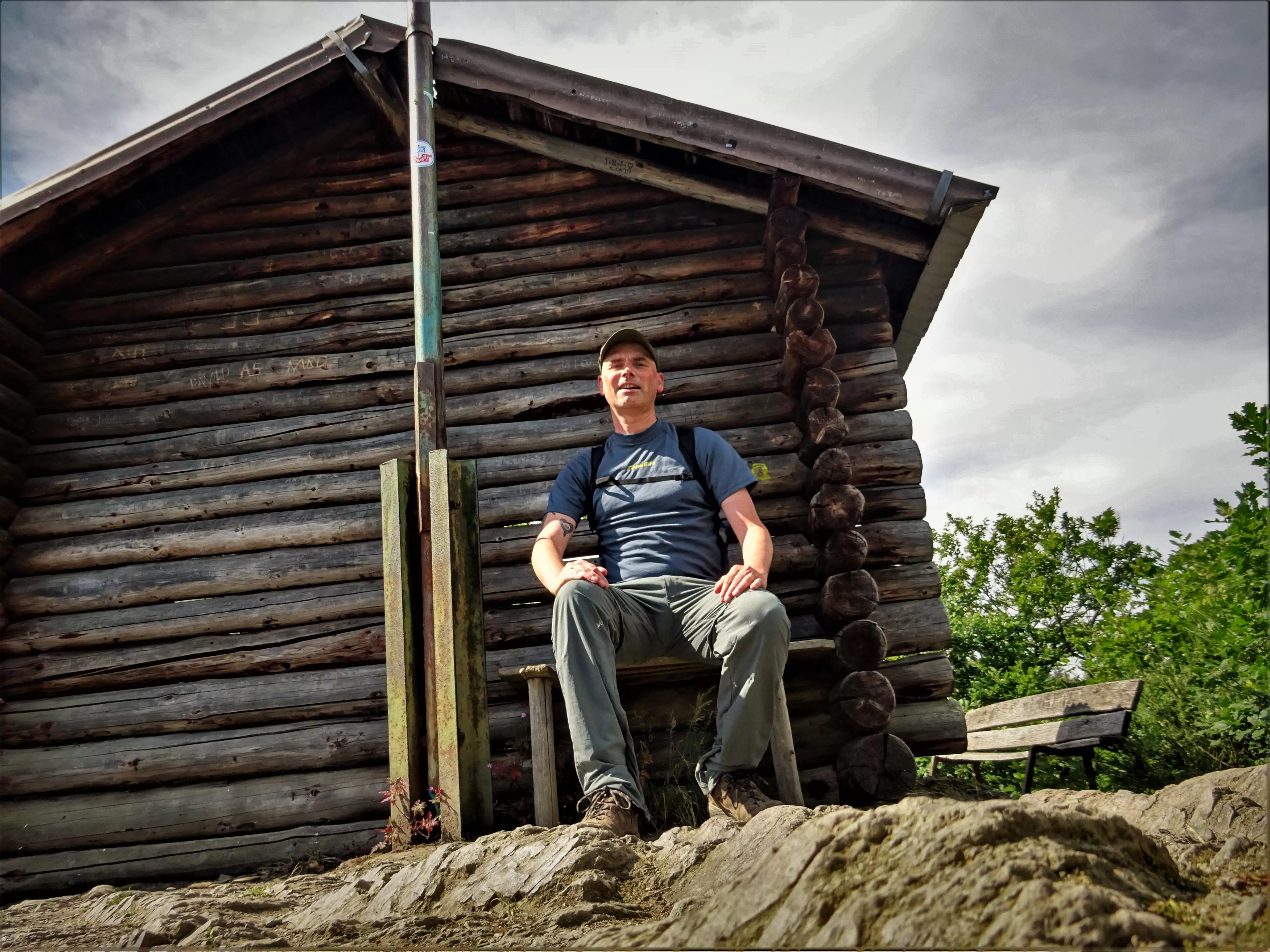 a welcome break on a summer hike