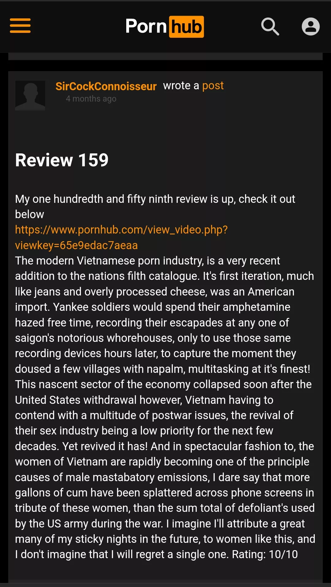 In hindsight, it probably wasn't the best idea to binge watch all those vietnam war documentaries before I wrote this one...