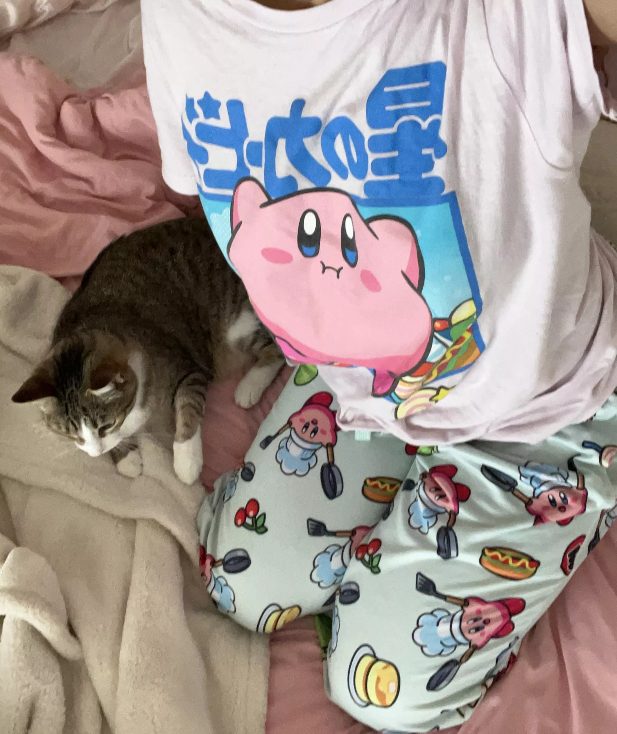 In my Kirby jammies 🤩