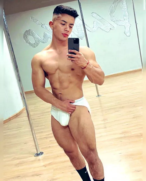 Just showing off in underwear