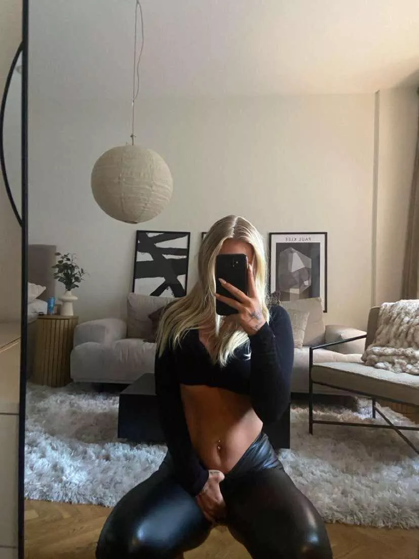 Leather pants on a friday is a must! 