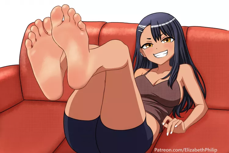 Nagatoro's Sore Feet (by ElizabethPhilip0501)