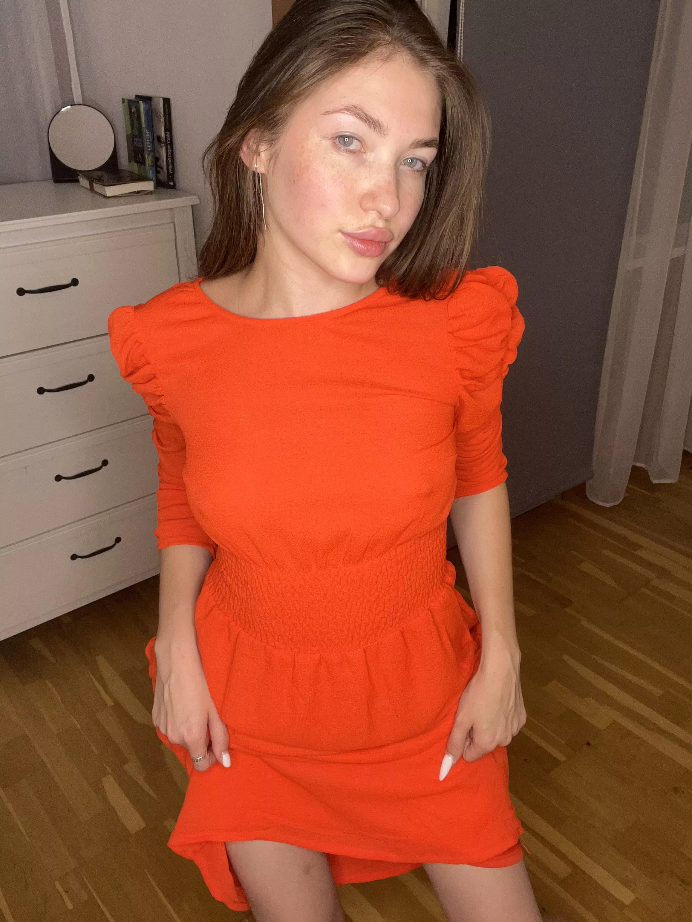 No bra needed with this dress