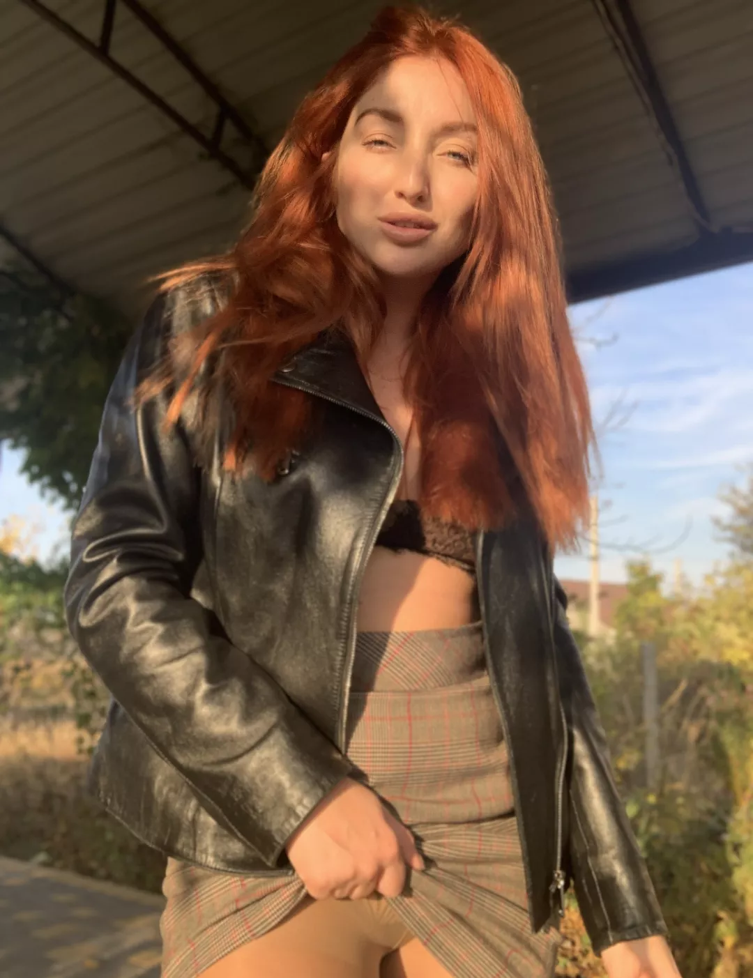 Red Fox shows a little bit more than her braline