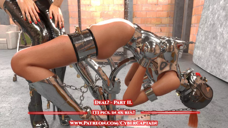 Slave in Metal Bondage