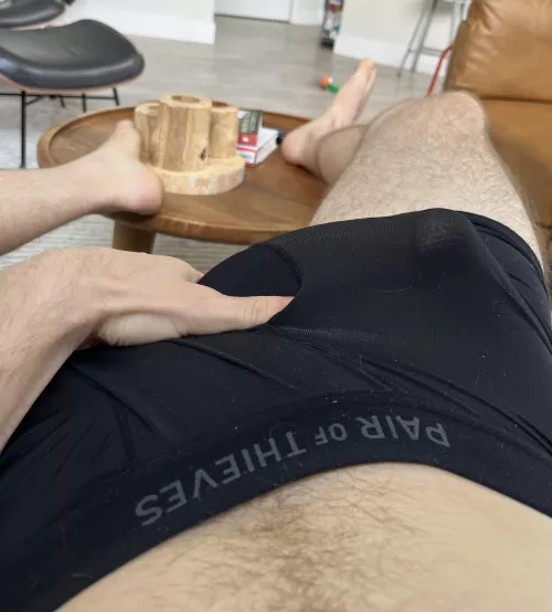 Would you play w my bulge or whip it out?