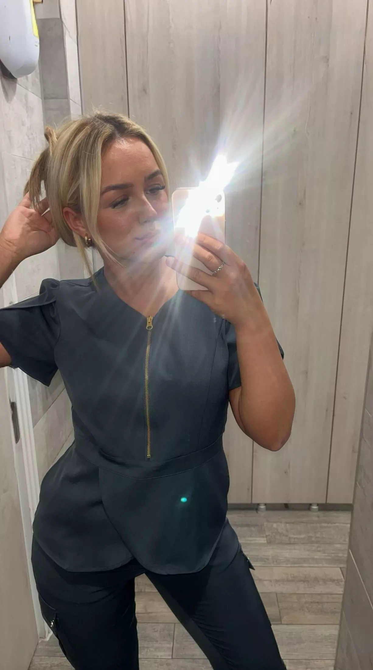 18f. In my smart work uniform