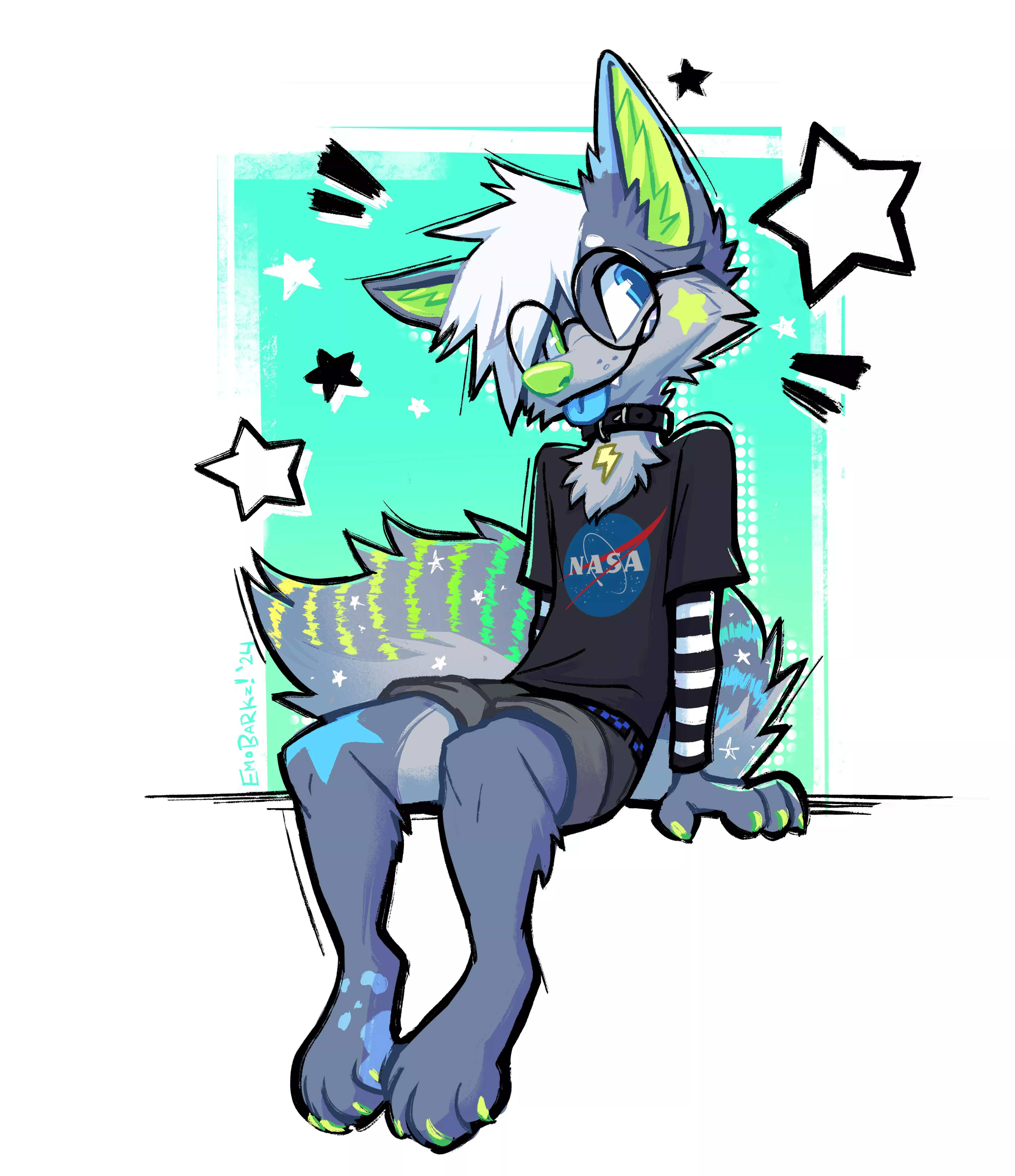 Commission of a cutie corgi! ⭐️✨