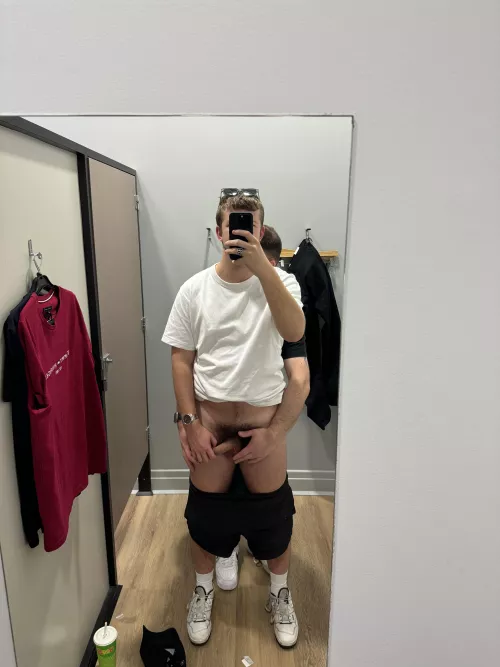 Fooling around in the changing room 😈