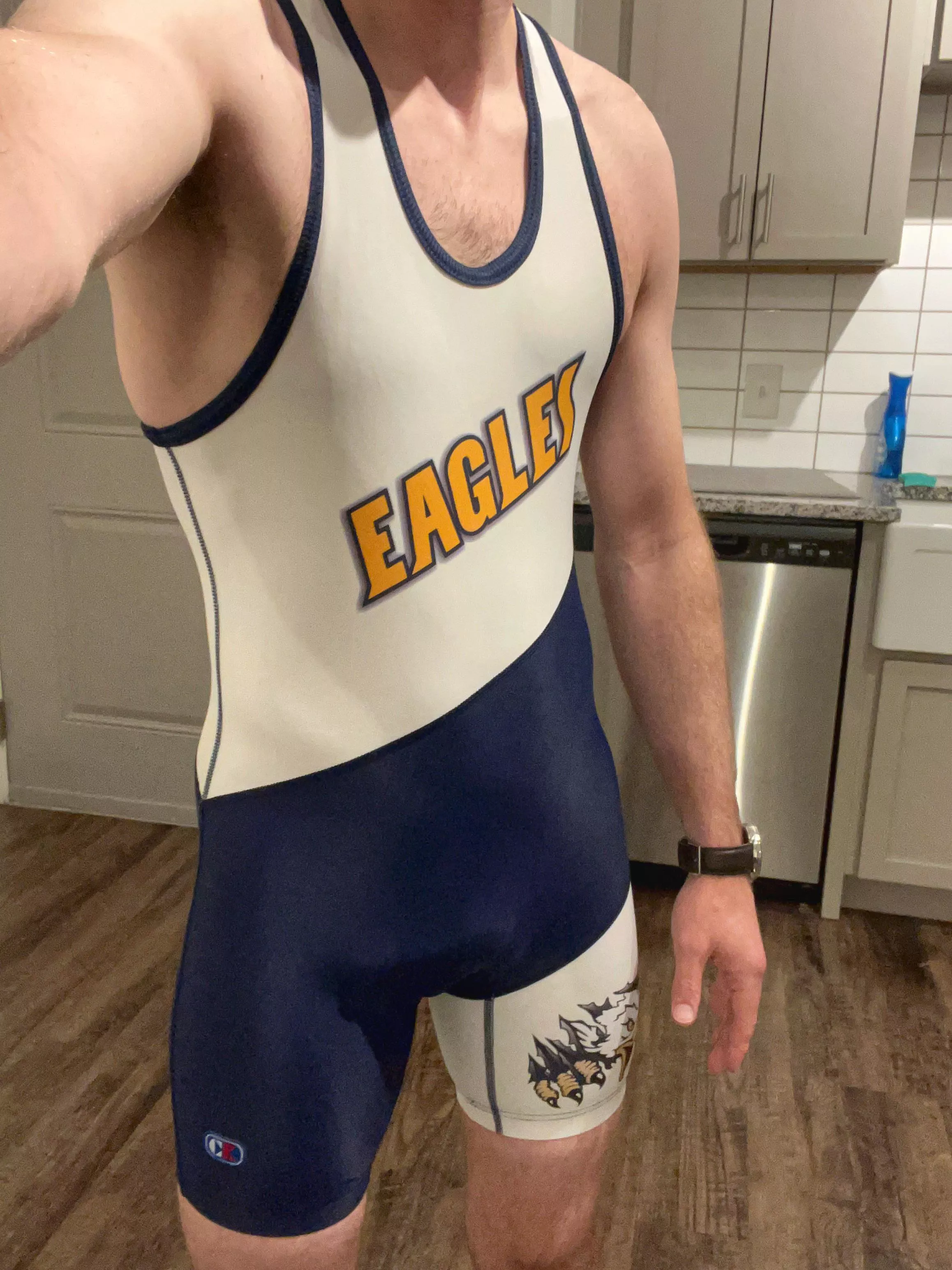 How do I look in my wrestling fit?