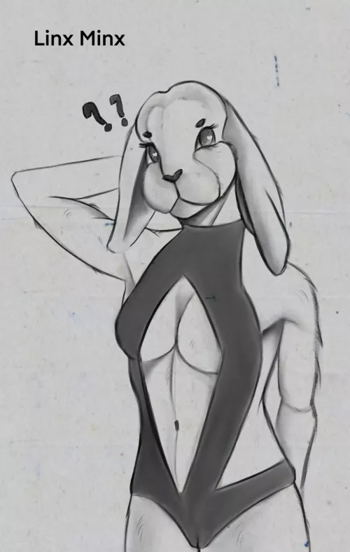 Pinup of a Harengon by (Linx Minx) Open for commissions!
