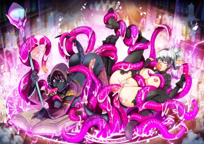 Testing out new spells with her friend 