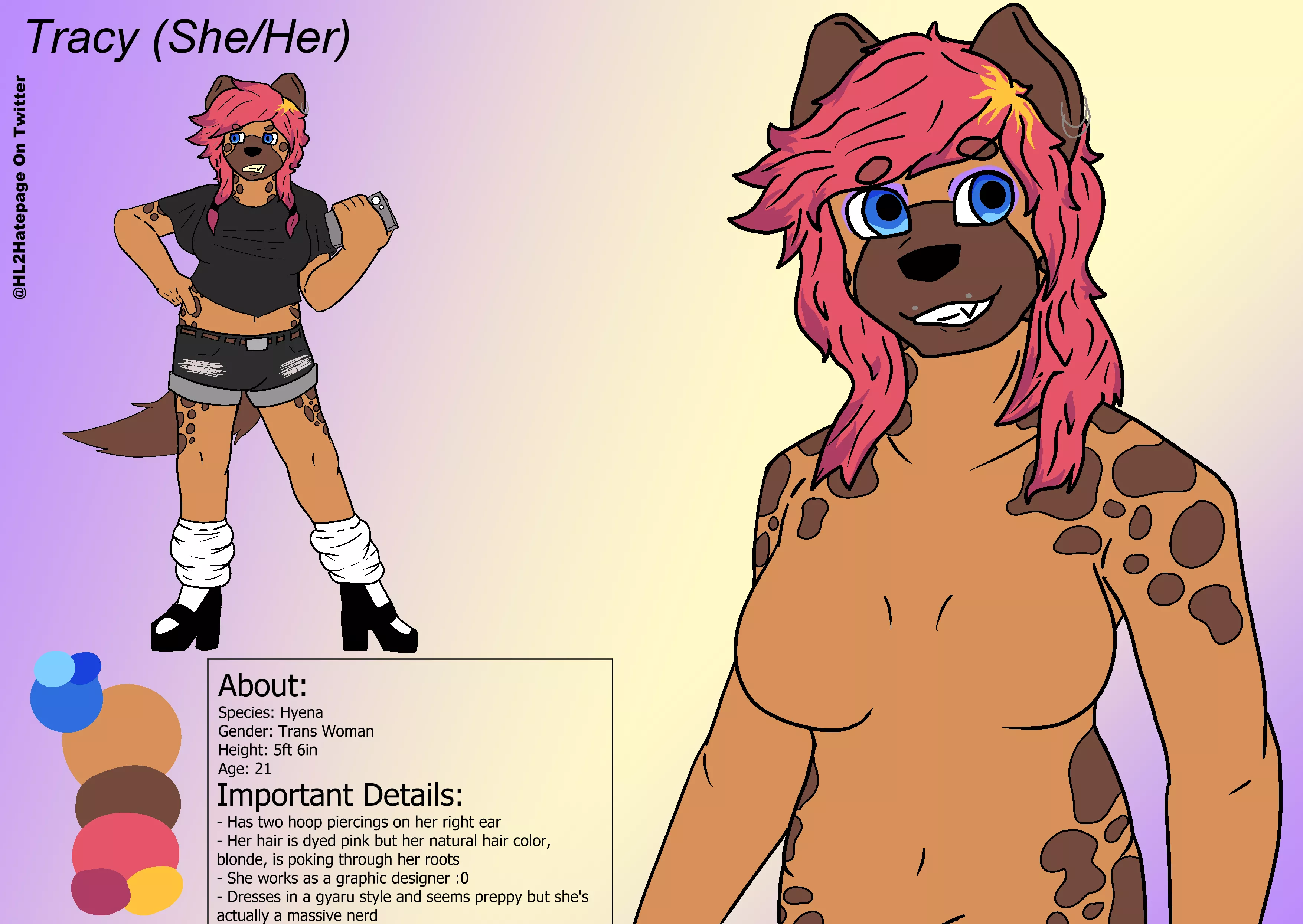 The First Iteration Of My Ever Evolving Ref Sheet!