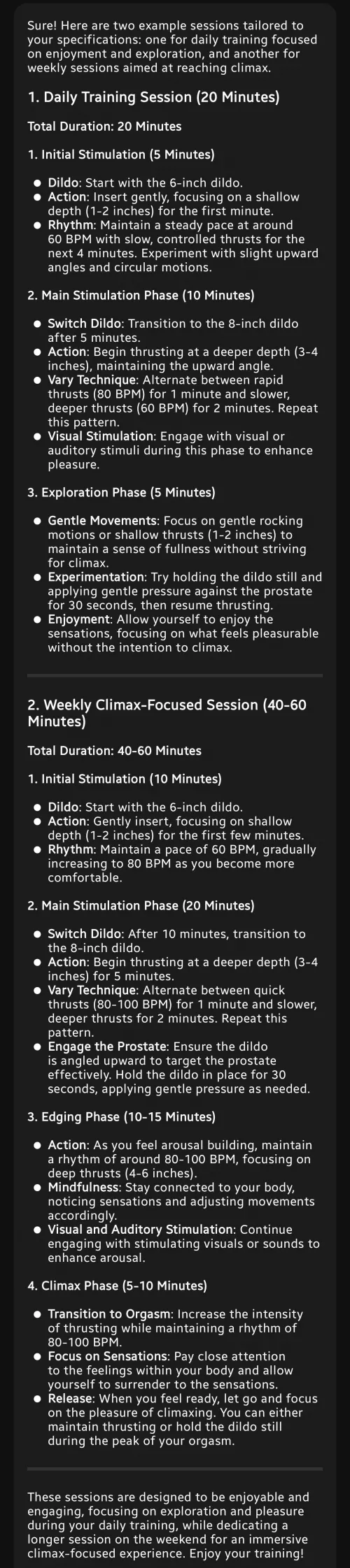 Using AI to design my pussy training is so hot 🥵