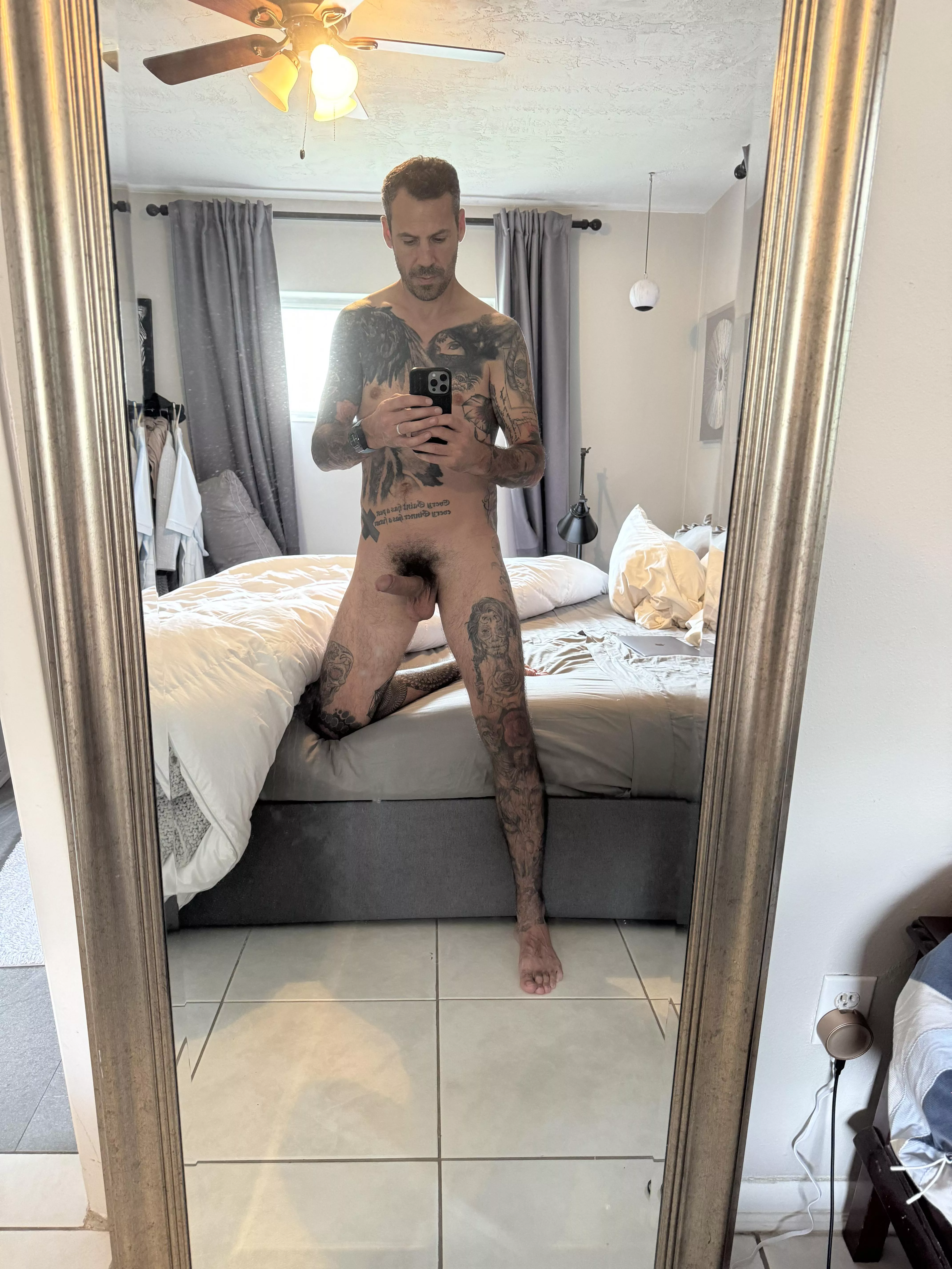 We cleaned the mirror this week…. 🤣