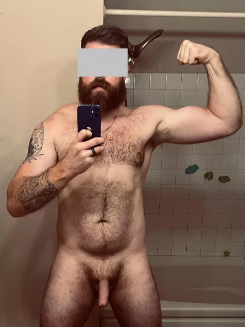 Down 40lbs but have to keep a little belly. Hopefully I can still fit in. 