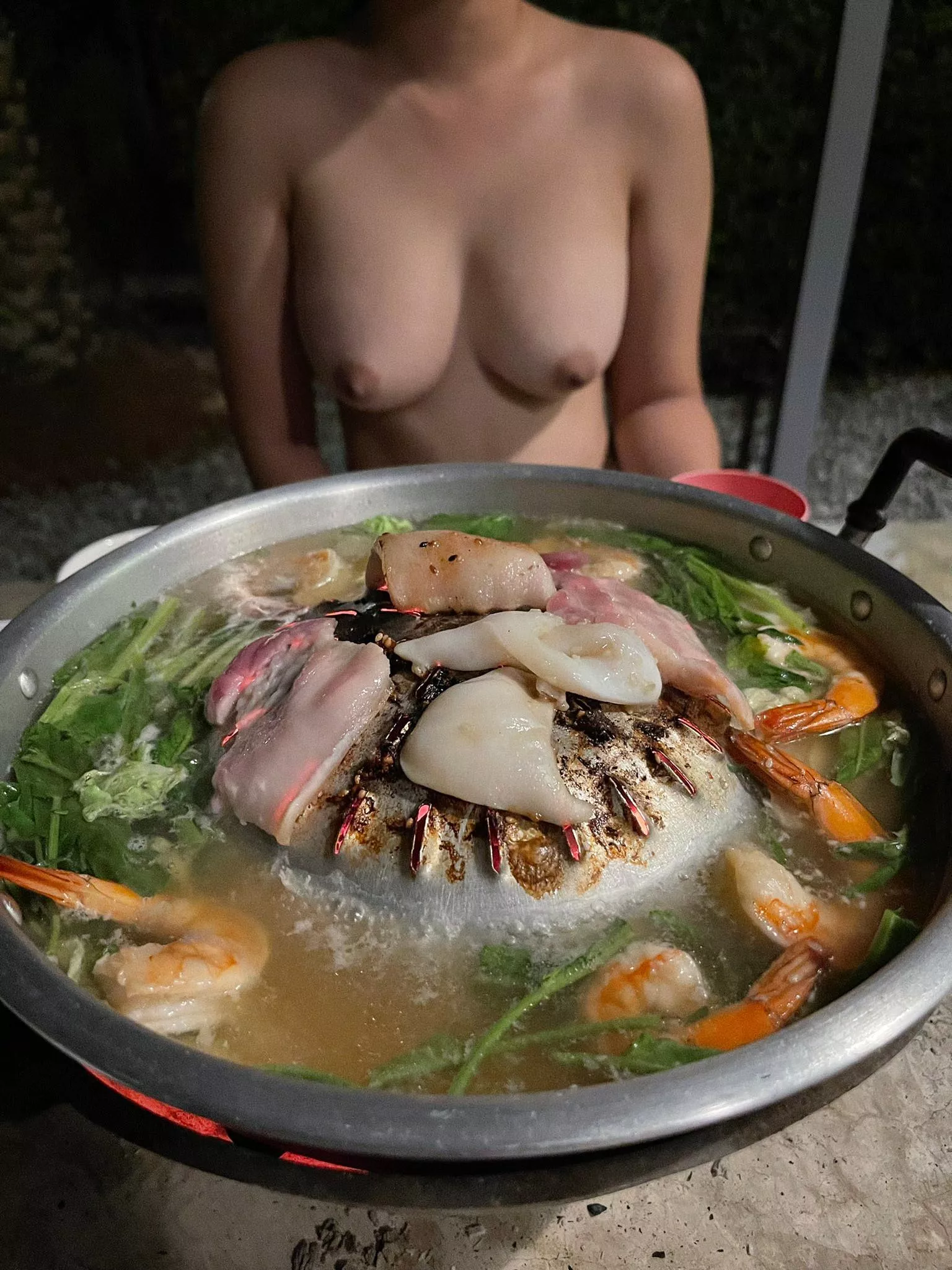 Hey, my eyes are up here! (F)