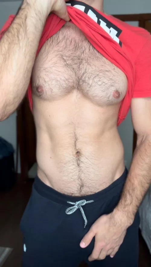 Lifted the shirt, now what? 👅