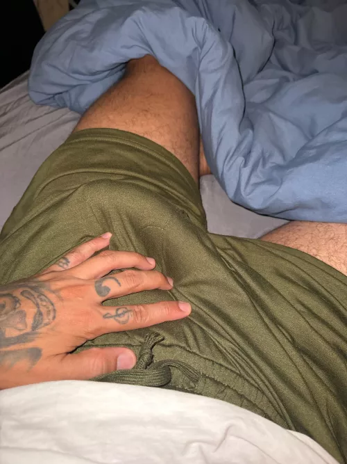 Stretching out before bed 