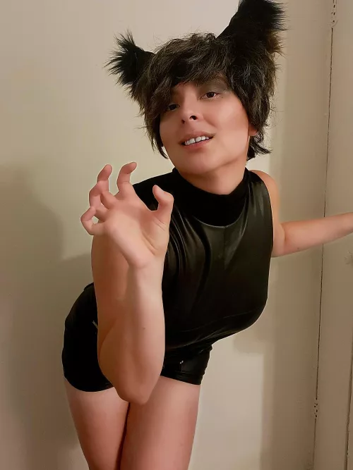 A spicy black cat crosses your path, what do you do?