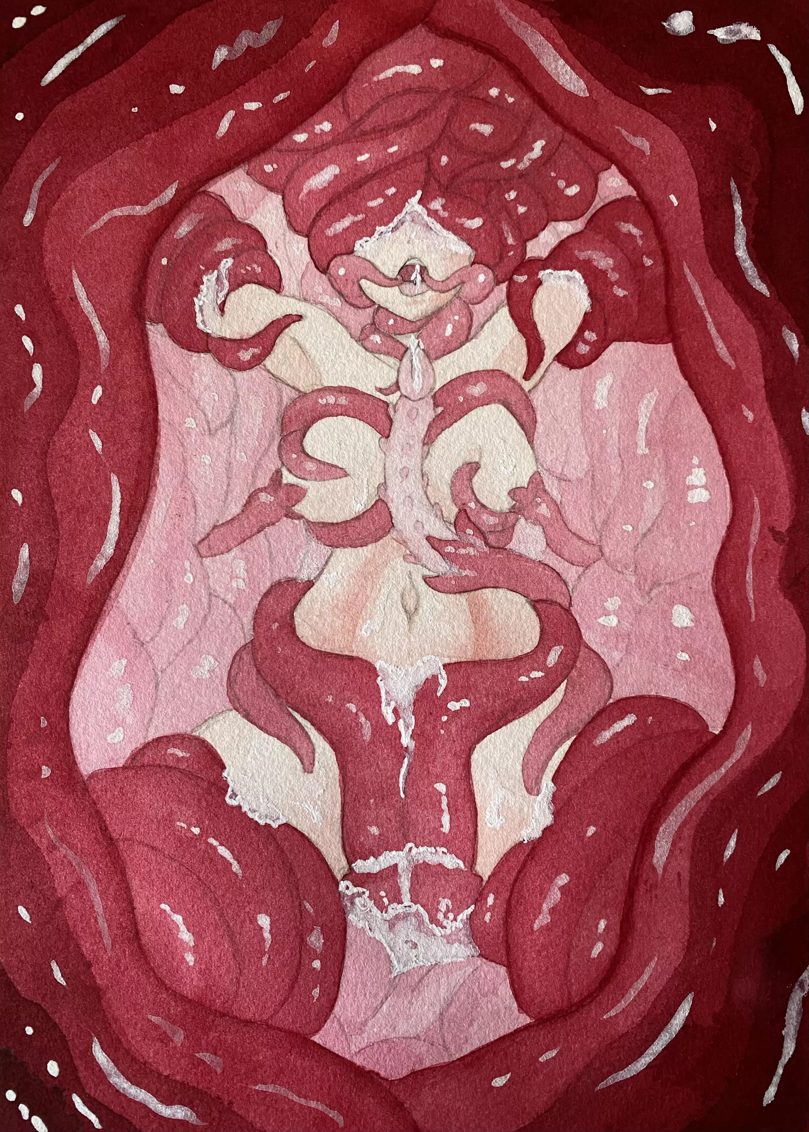 Another watercolor tentai. (I swear I’ll come up with some better titles)