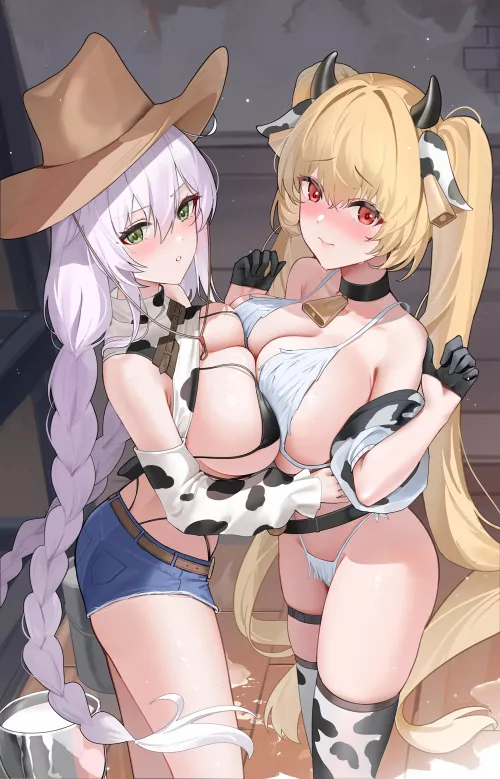 Cowboy Fargo and Cowgirl Kersaint [Azur Lane]