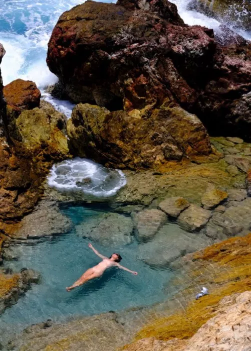 Doing my best mermaid impression. 