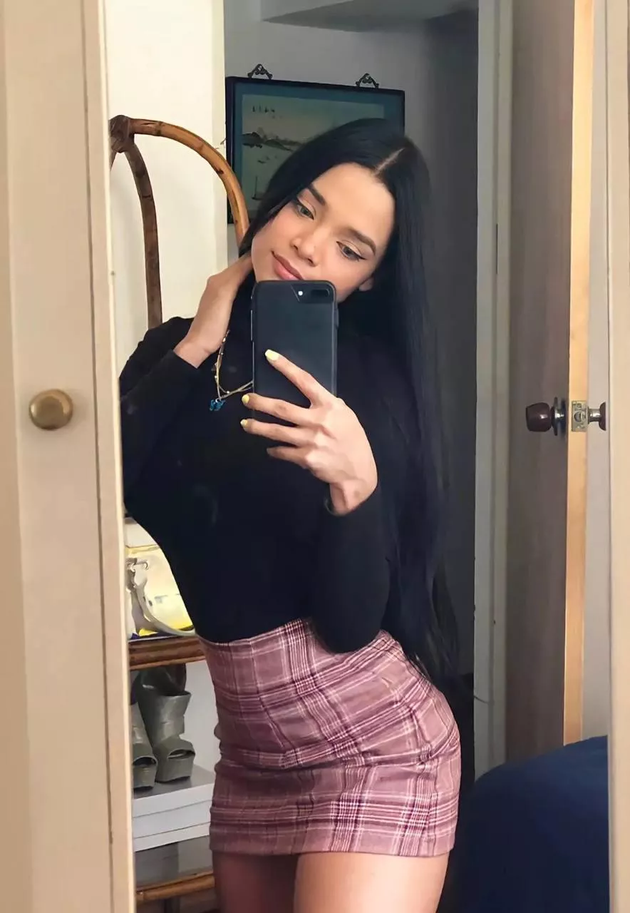 Dolled up for our first date