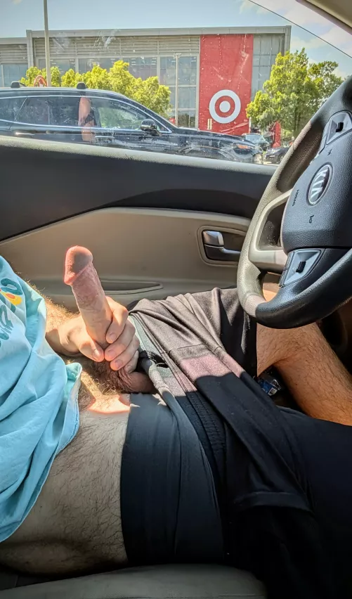 First time getting real risky in public 😏