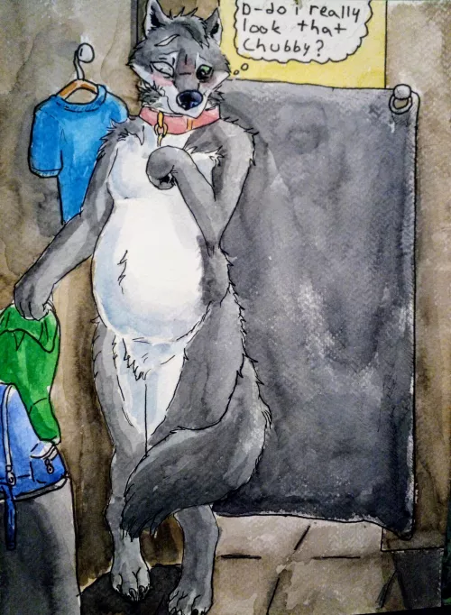 Fitting room ( watercolor sketch by me)