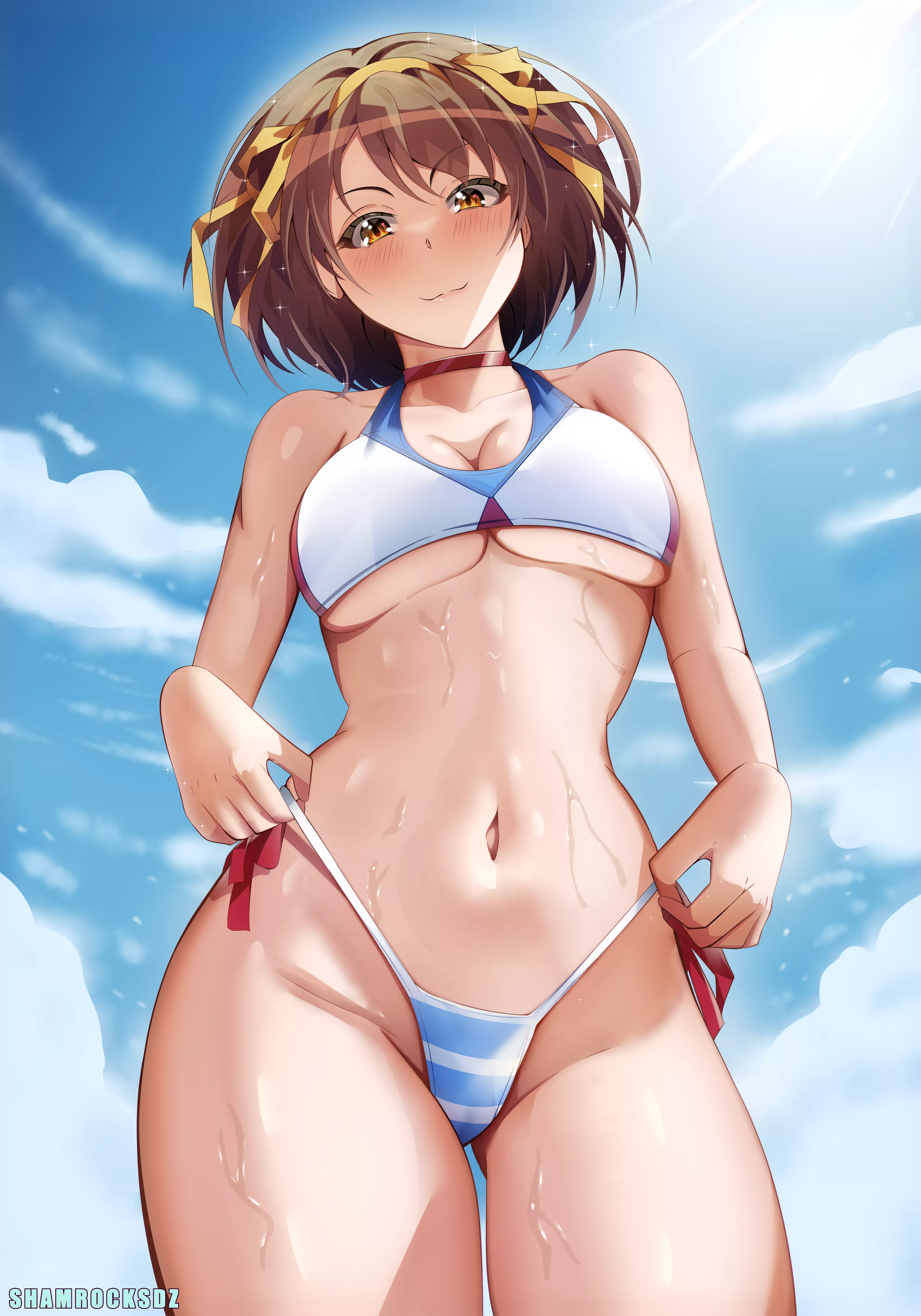 Haruhi's beach day [The Melancholy of Haruhi Suzumiya]