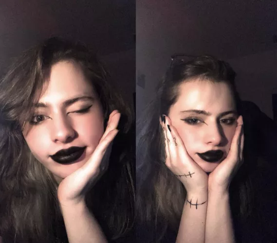 i dont usually do lipstick but i think i like it :3