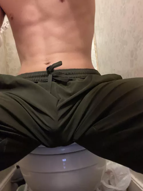 I wonder what people think of my bulge out in public (22)