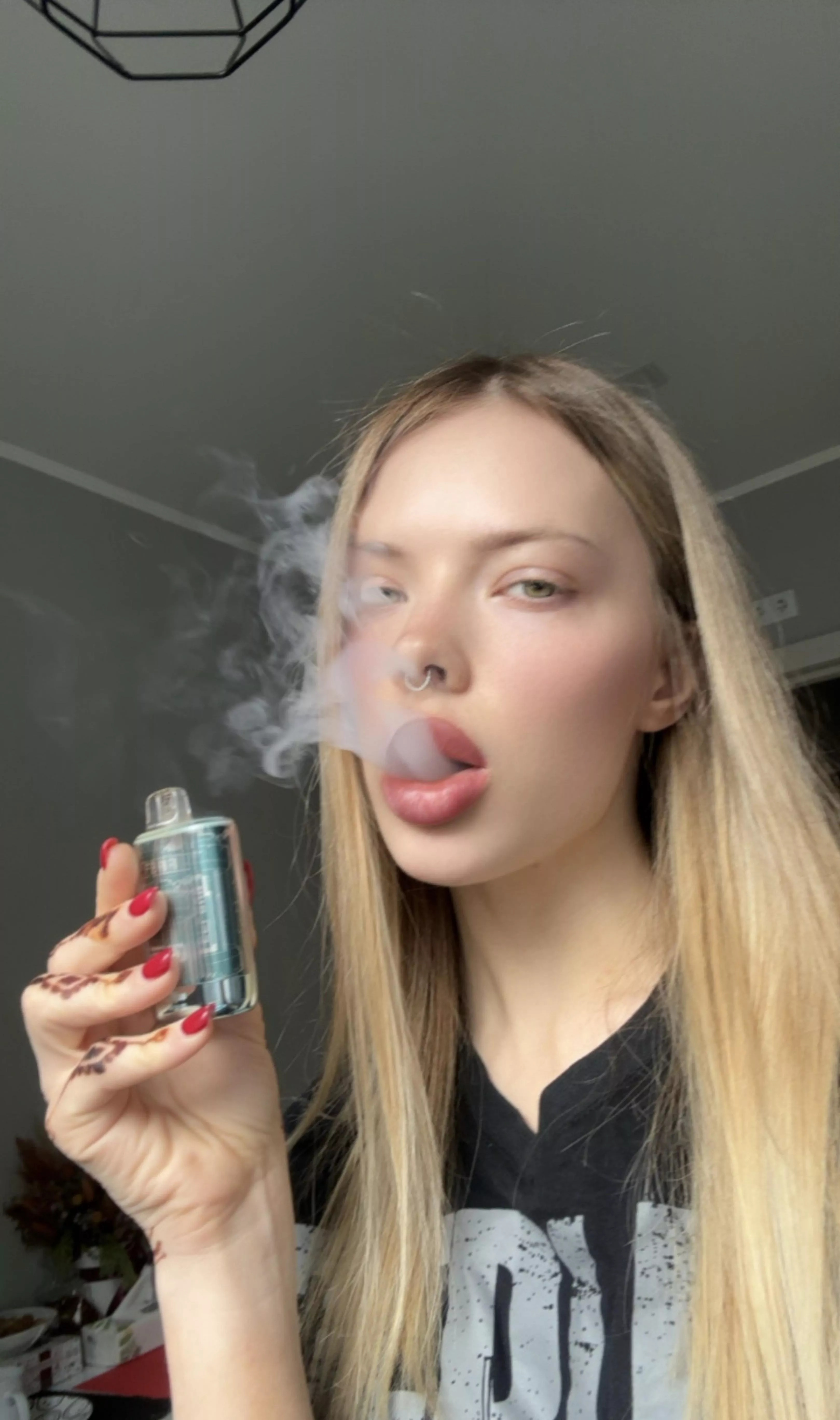 Lips and smoke are a sexy combination