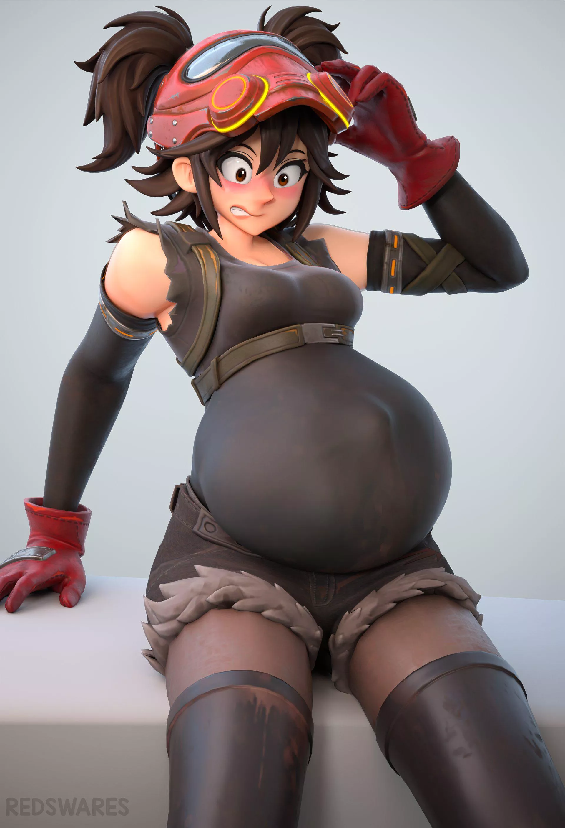 Pregnant Welder Girl