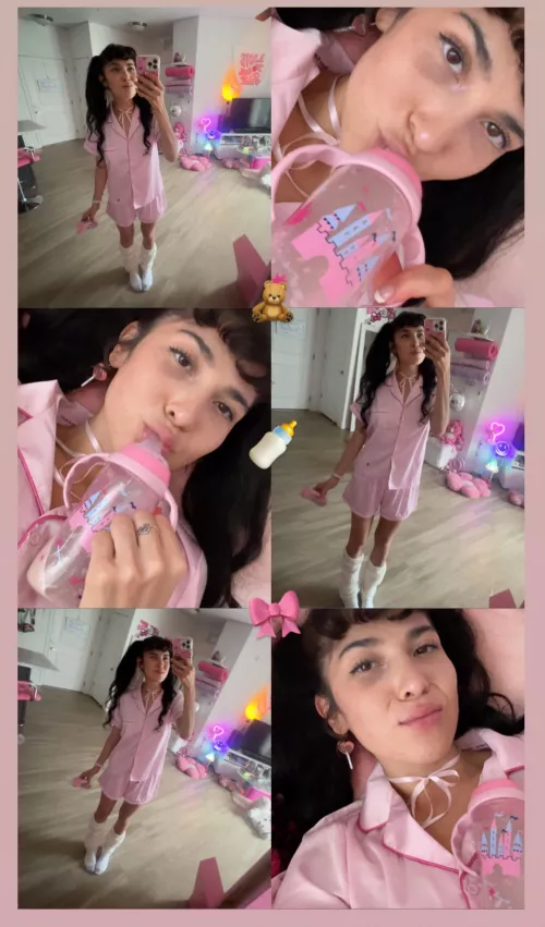 🧃💦 rainy days = littlespace time in da crib 🍼🎮