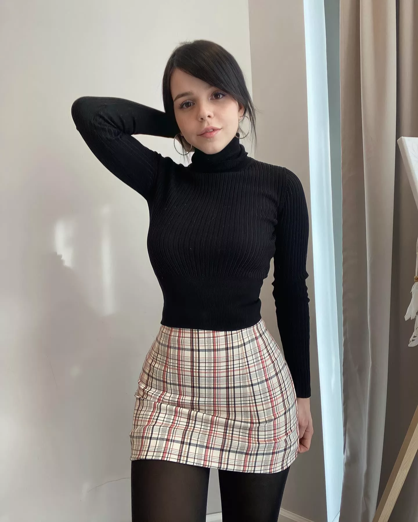 Tight and short skirt