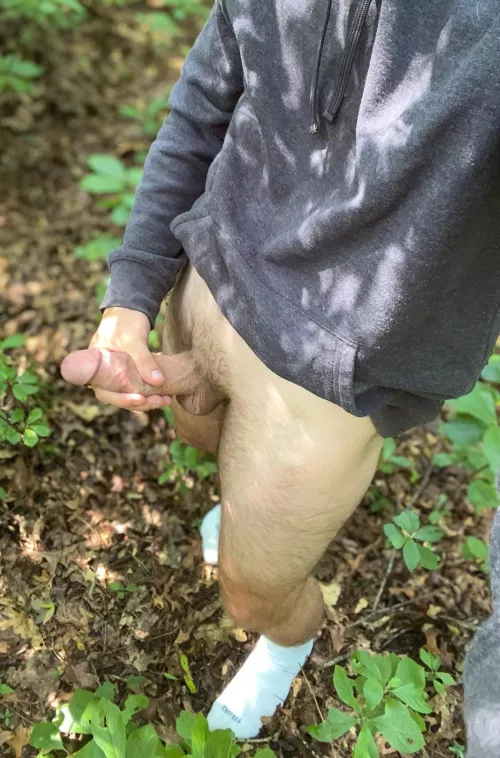 Went for a hike near campus and stopped to 💦… would it offend you if you saw me?