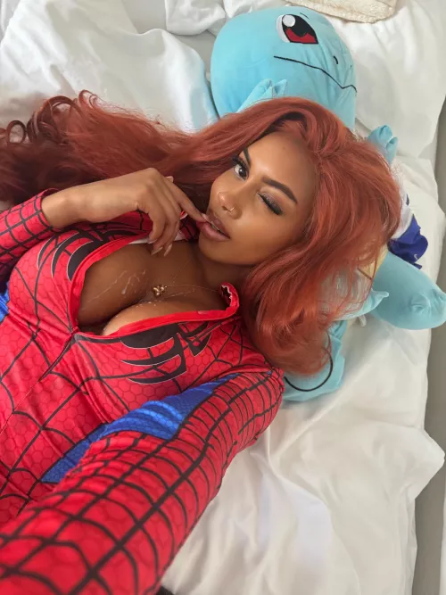 When he sits over you and cums on your face