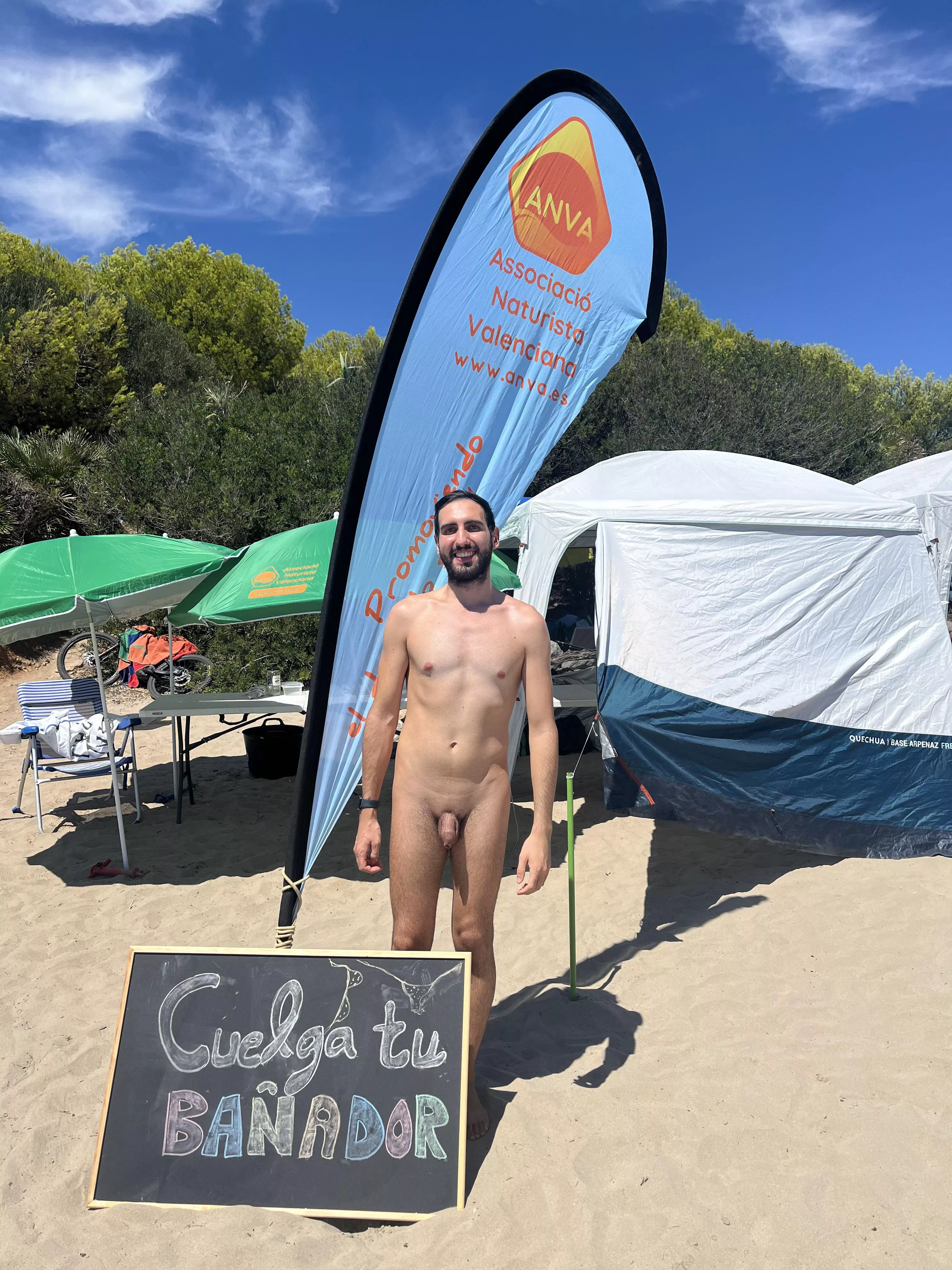 A wonderful day on the beach with the local naturist association