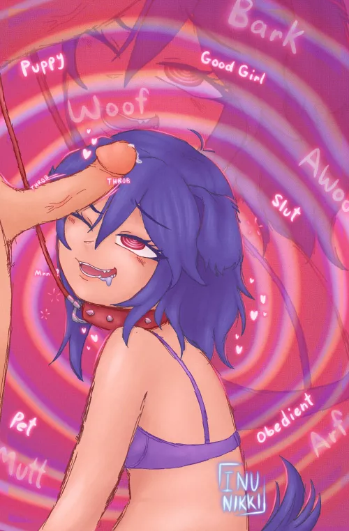 “Am I a good pet :3?” (Art by me: Inu Nikki)