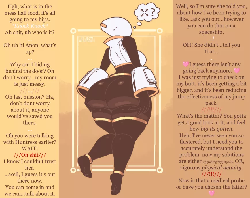 Artificer Makes the Most of an Accidental Confession [Risk of Rain 2] [Dumb Flirting] [Ass Focus] [Artificer] [Pre-sex] {Art by Welwraith}