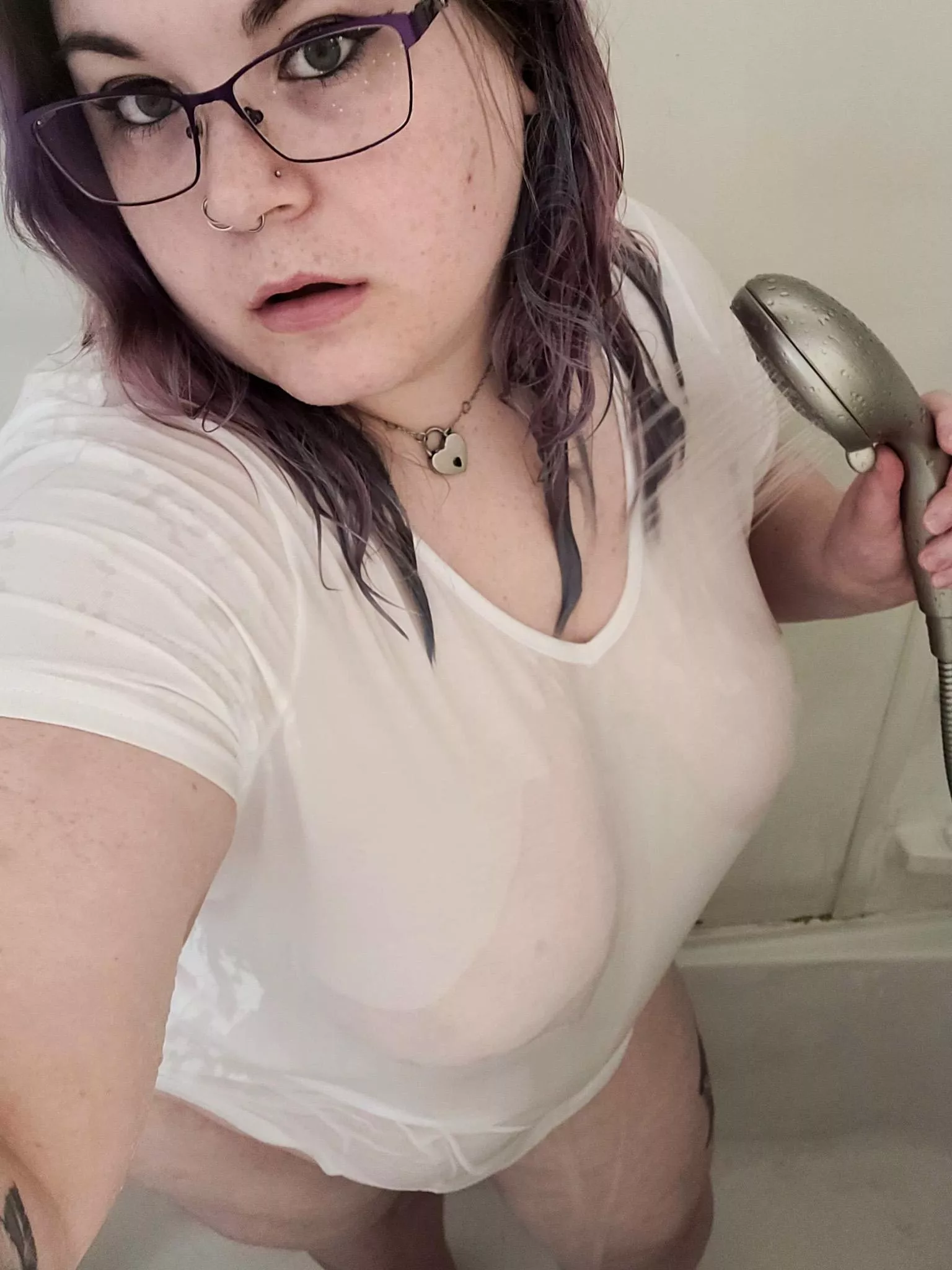 Cute girl with big natural breasts