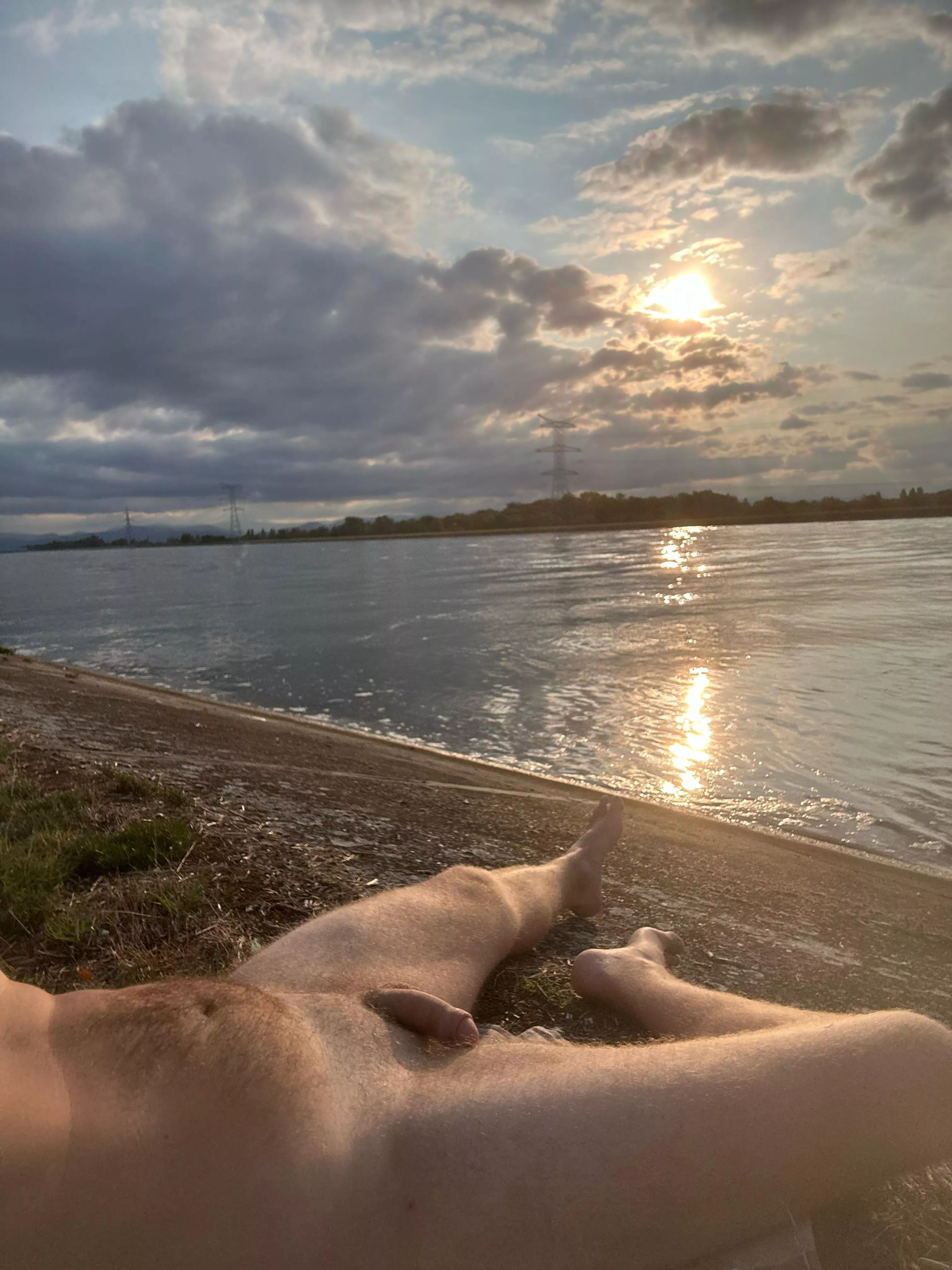 First time being naked outside 