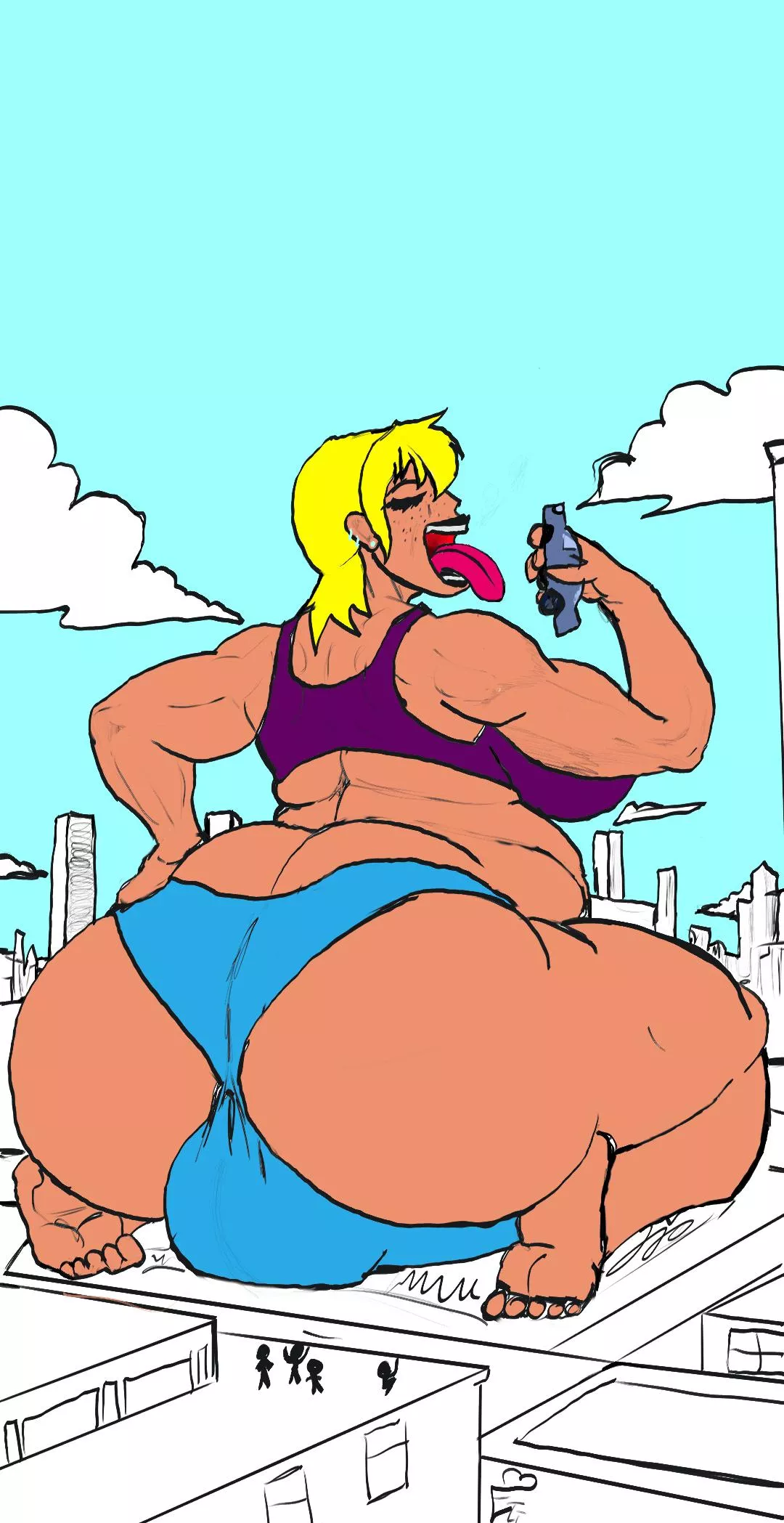 {Image} Giantess City Vore [Oral Vore] [Giantess] [Macro/Micro] [Futa] Credit:EtoytheToy