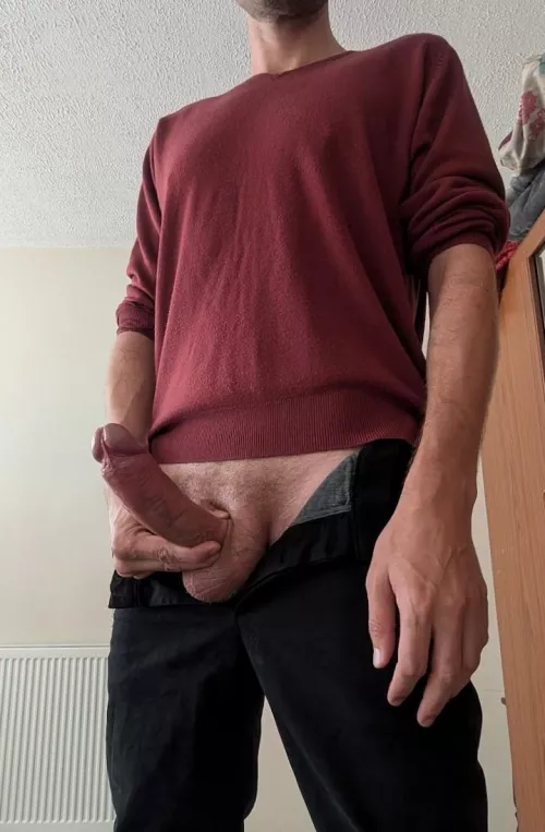 Kneel under the desk while I'm in zoom meetings today?