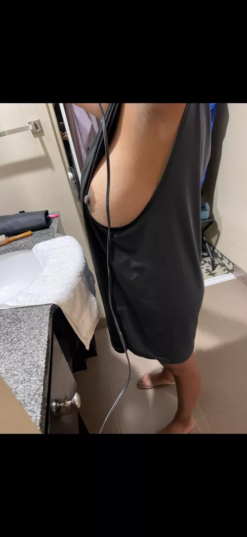 No bra problems or is it a problem 