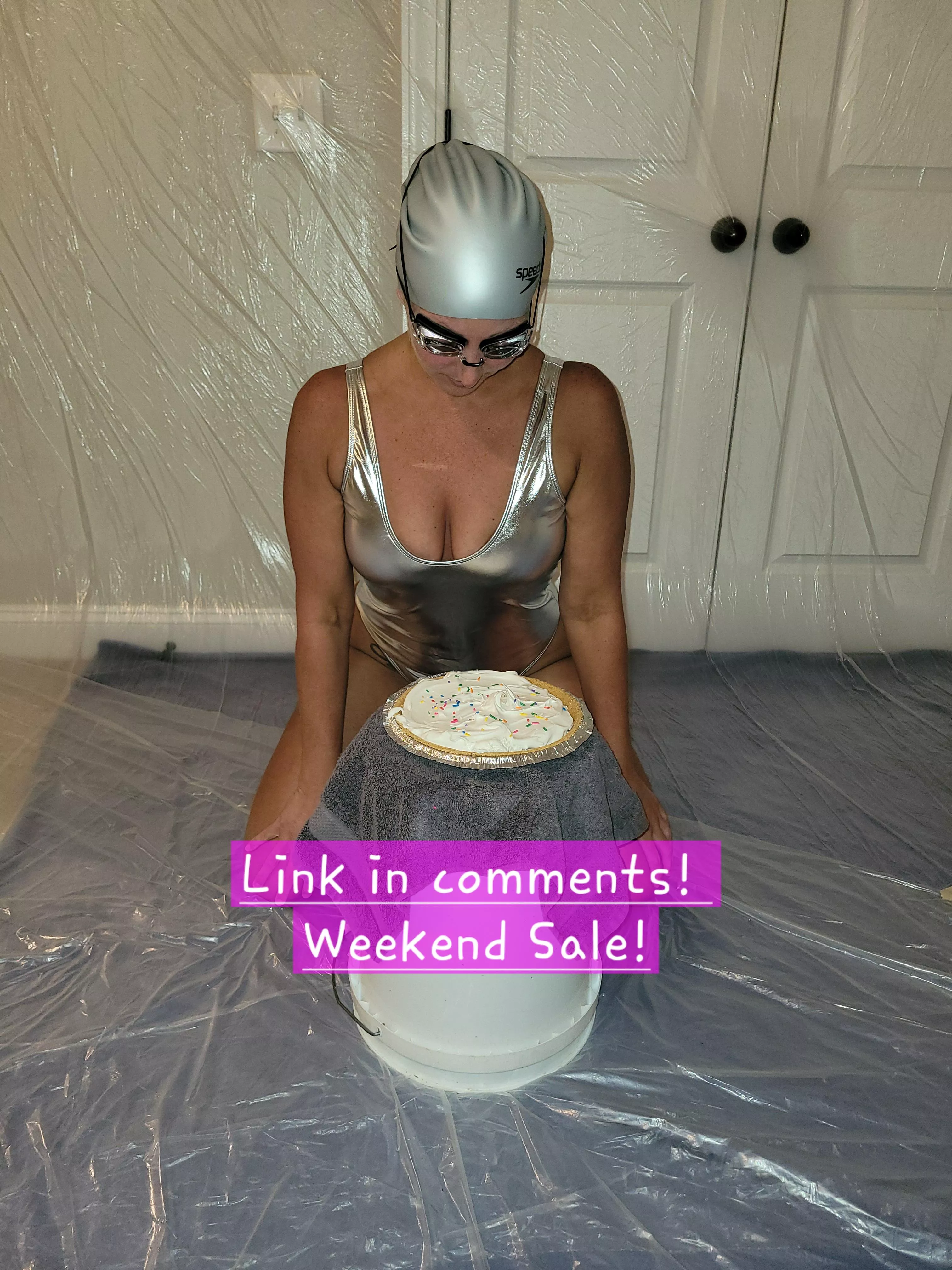 No olympic medals so I destroyed my swimsuit with tons of mess 😉